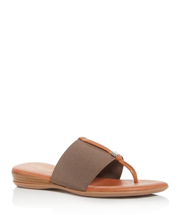 Andre Assous Nice Thong Style Sandal Taupe