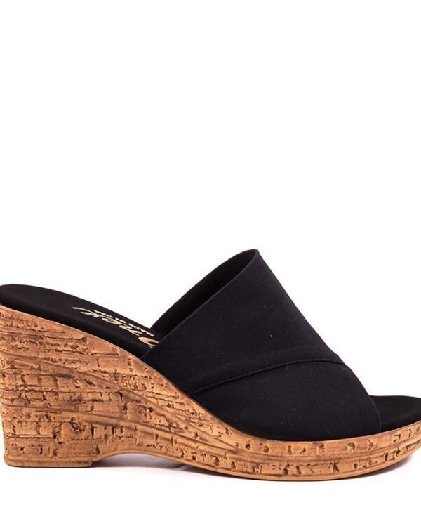 Onex Christina Black Wedge