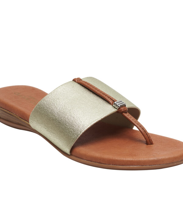 Andre Assous Nice Thong Style Sandal Platino