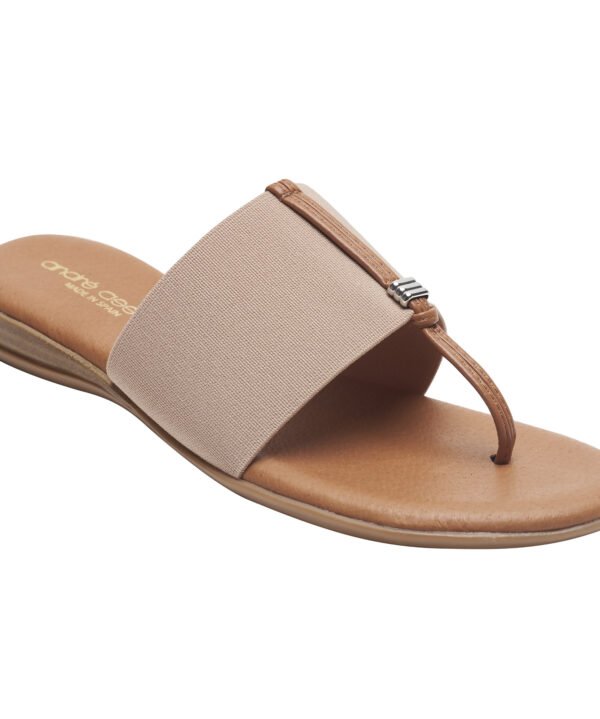 Andre Assous Nice Thong Style Sandal Ecru
