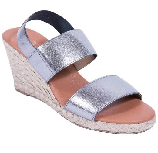 Andre Assous Allison Wedge Pewter