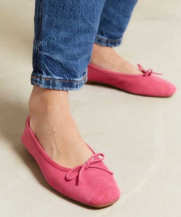 Reqins Harmony Ballerina Fuschia Suede