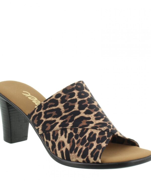 Onex Crista Leopard Elastic High Heel Slide